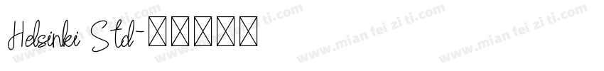 Helsinki Std字体转换